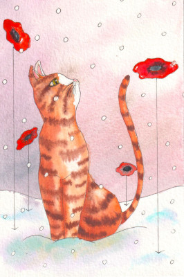 lms4-chat-neige-aquarelle-aquarelles-aquarelledebutants-aquarelleillustration-peintureaquarelle-helenevalentin-chats-flocon-hiver