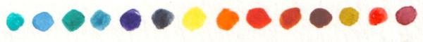 Couleursutilisees poisson jaune ocean taches aquarelle