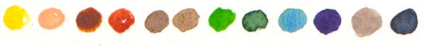 Couleurs utilisees roipique aquarelle taches