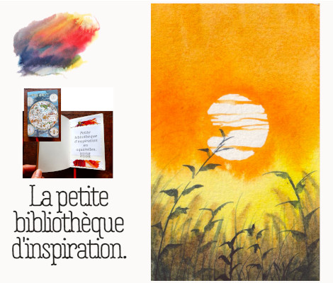 Aquarelledebutants tutoriel gratuit helenevalentin automne graminees paysage