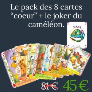 Coeurs joker cameleon aquarelledebutants aquarelletechnique simplybirds oiseauxtemps helenevalentin