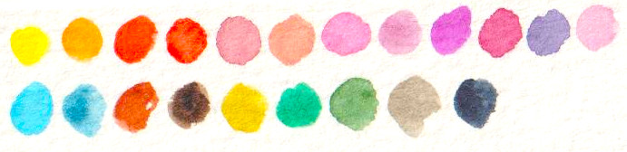 Couleursutilisees taches aquarelle theiere printemps