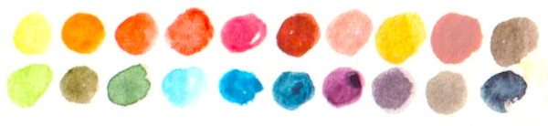 Couleursutilisees aquarelle taches theiere automne