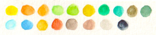 Couleursutilisees taches aquarelle marcassin