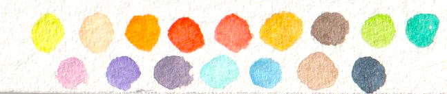 Couleursutilisees papillon taches aquarelle