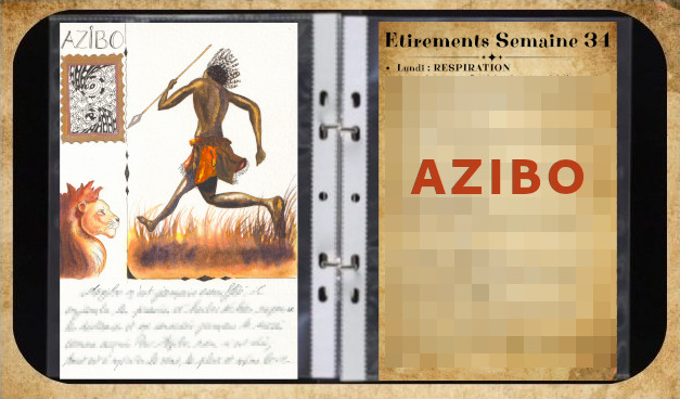 Classeur semaine34 calendrierperpetuel guerrier afrique aquarelledebutants tutoriel helenevalentin
