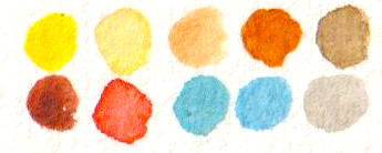 Couleursutilisees taches aquarelle semaine35 pastel