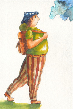 Position personnage tutoriel aquarelledebutants postures semaine37 exupere