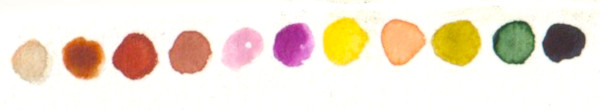 Couleursutilisees taches aquarelle semaine44 galinette